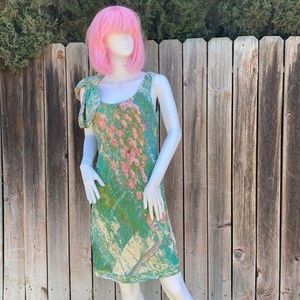 Anthropologie Birch Cherry Bow Boho Dress